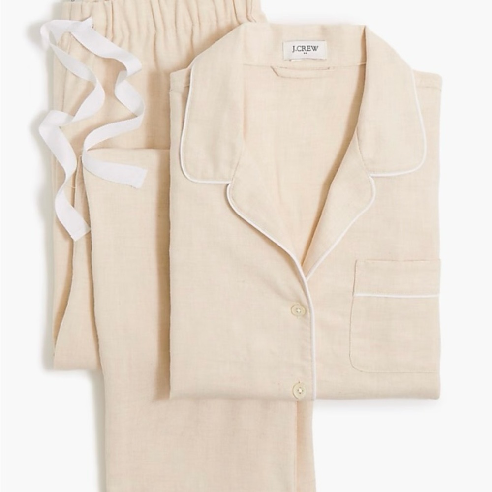 J. Crew Cream Pajama Set